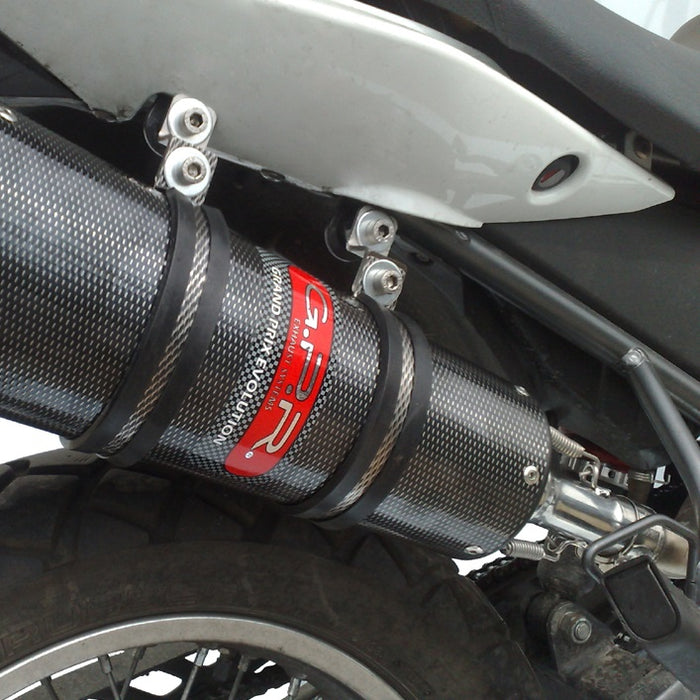 GPR Exhaust System Derbi Senda Drd 125 R / SM 2009-2013, Furore Nero, Slip-on Exhaust Including Removable DB Killer and Link Pipe