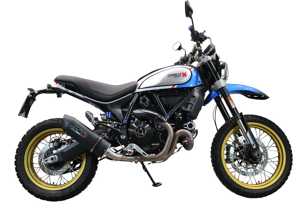 GPR Exhaust System Ducati Scrambler 800 Nightshift - Urban Motard 2021-2023, Furore Nero, Slip-on Exhaust Including Link Pipe and Removable DB Killer