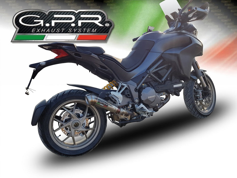 GPR Exhaust System Ducati Multistrada 1260 2018-2020, Powercone Evo, Slip-on Exhaust Including Removable DB Killer and Link Pipe