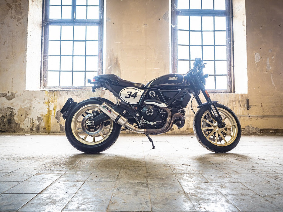 GPR Exhaust System Ducati Scrambler 800 2015-2016, M3 Inox , Slip-on Exhaust Including Removable DB Killer and Link Pipe