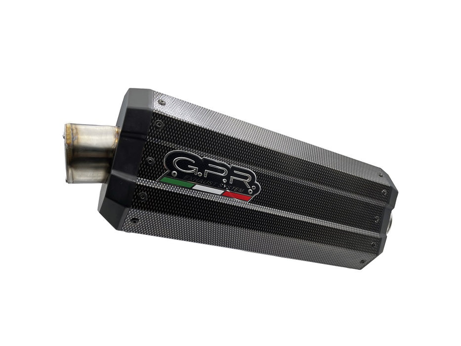 GPR Exhaust System Cf Moto 800 Mt Sport 2022-2024, DUNE Poppy, Slip-on Exhaust Including Removable DB Killer and Link Pipe