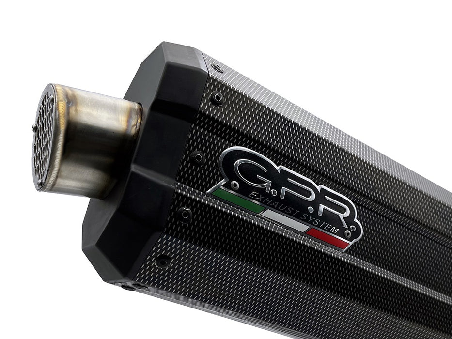 GPR Exhaust System Cf Moto 800 Mt Sport 2022-2024, DUNE Poppy, Slip-on Exhaust Including Removable DB Killer and Link Pipe