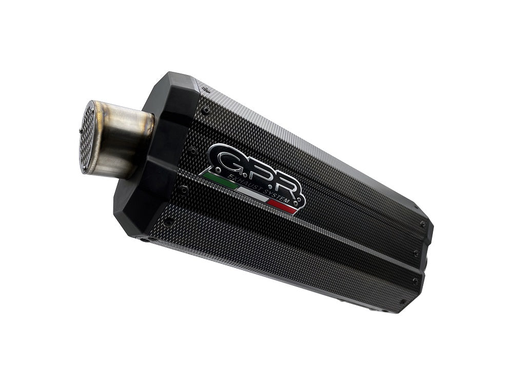 GPR Exhaust for Aprilia Caponord 1200 2013-2015, DUNE Poppy, Slip-on Exhaust Including Removable DB Killer and Link Pipe
