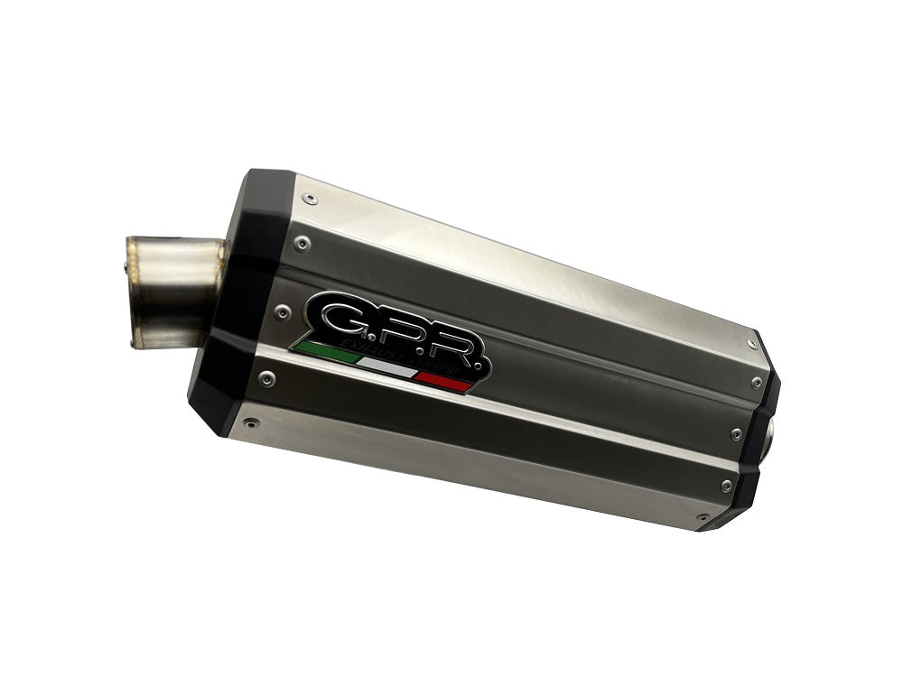 GPR Exhaust for Bmw F850GS - Adventure 2021-2022, DUNE Titanium, Slip-on Exhaust Including Removable DB Killer and Link Pipe