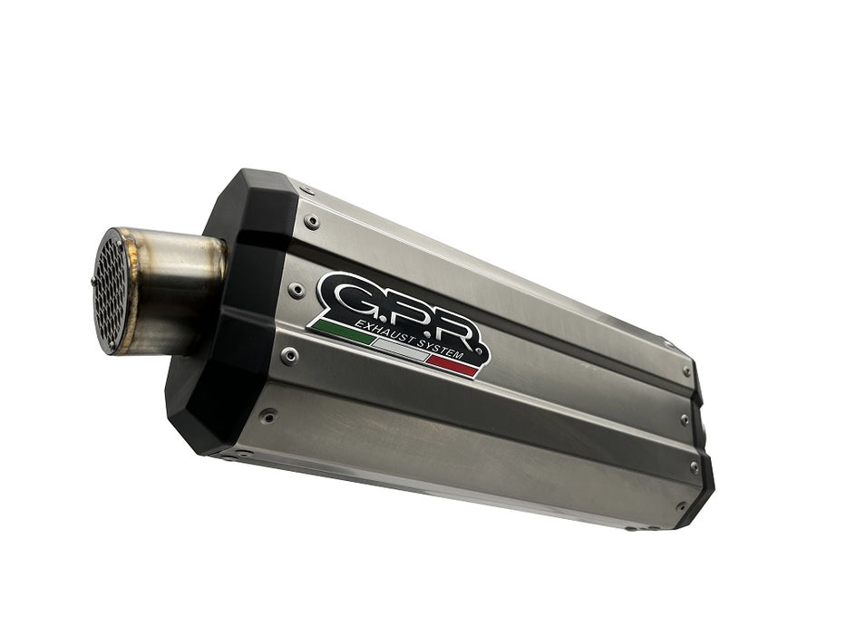 GPR Exhaust for Bmw K1600GT 2010-2016, DUNE Titanium, Dual slip-on Including Removable DB Killers and Link Pipes