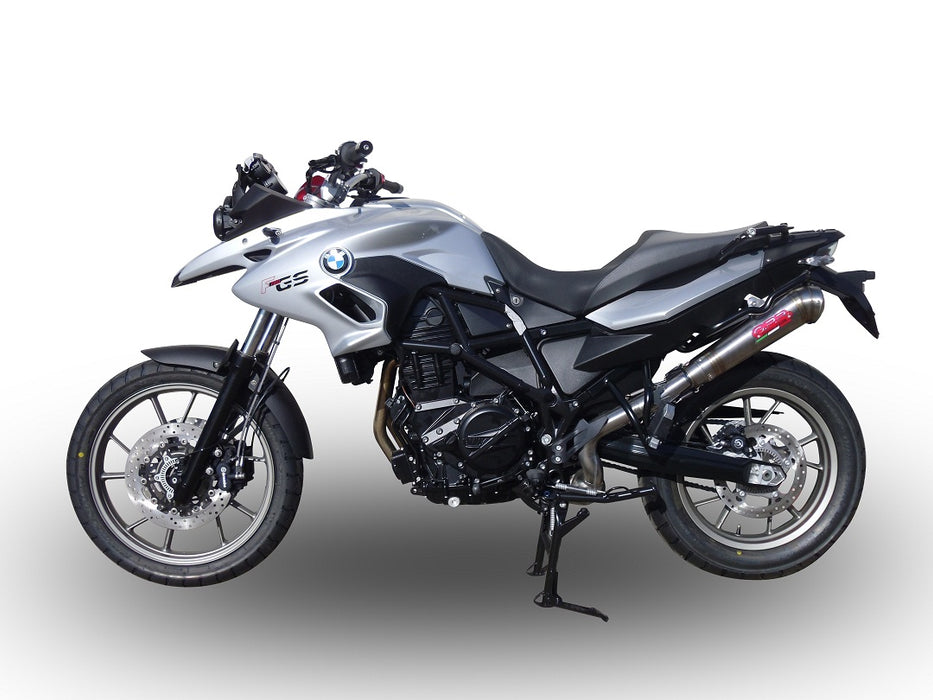 GPR Exhaust for Bmw F700GS 2011-2015, Powercone Evo, Slip-on Exhaust Including Removable DB Killer and Link Pipe
