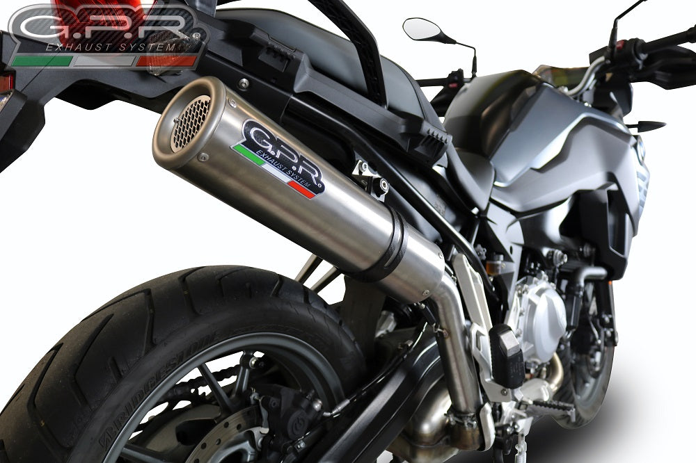 GPR Exhaust for Bmw F700GS 2021-2023, M3 Inox , Slip-on Exhaust Including Removable DB Killer and Link Pipe