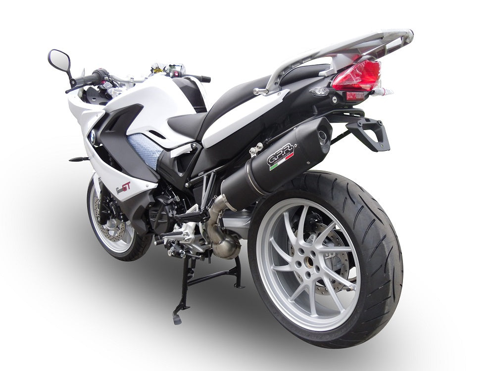 GPR Exhaust for Bmw F800GT 2017-2019, Furore Evo4 Nero, Slip-on Exhaust Including Removable DB Killer and Link Pipe