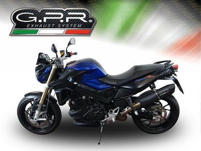 GPR Exhaust for Bmw F800R 2015-2016, Furore Poppy, Slip-on Exhaust Including Removable DB Killer and Link Pipe