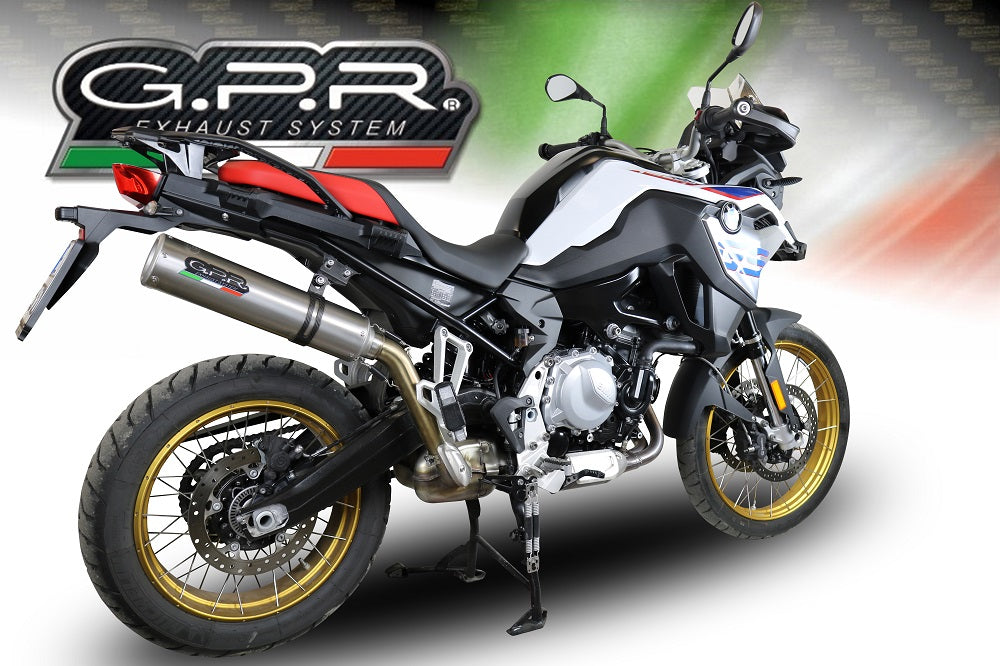 GPR Exhaust for Bmw F850GS - Adventure 2021-2022, M3 Inox , Slip-on Exhaust Including Removable DB Killer and Link Pipe