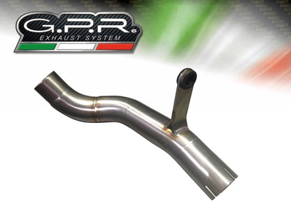 GPR Exhaust for Bmw F700GS 2021-2023, Furore Evo4 Nero, Slip-on Exhaust Including Removable DB Killer and Link Pipe