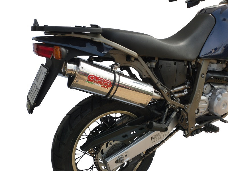 GPR Exhaust for Aprilia Pegaso Strada 650 2005-2009, Trioval, Dual slip-on Including Removable DB Killers and Link Pipes