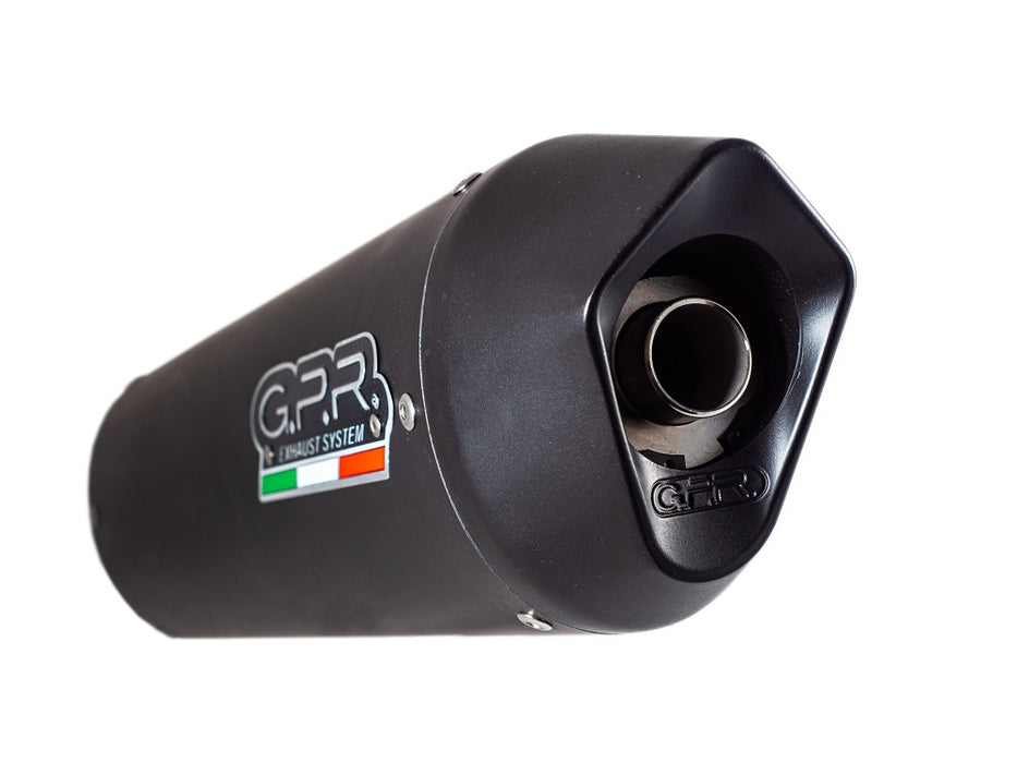 GPR Exhaust for Aprilia Rst - Futura 1000 2001-2004, Furore Nero, Dual slip-on Including Removable DB Killers and Link Pipes