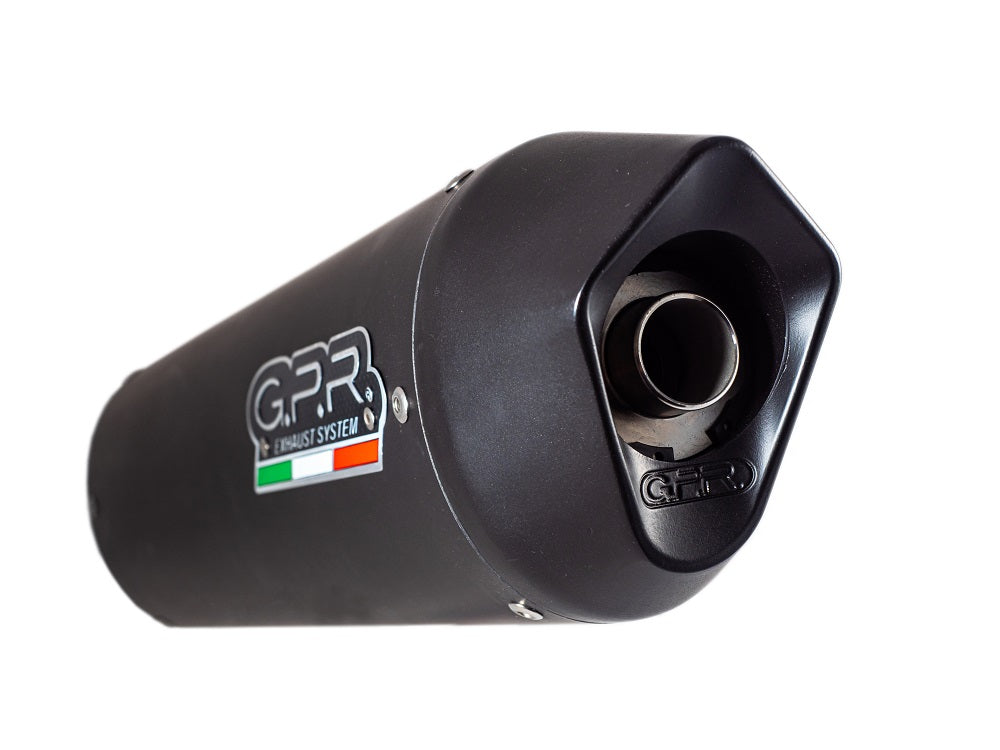 GPR Exhaust for Beta RR 125 Enduro Lc 4t 2010-2018, Furore Nero, Slip-on Exhaust Including Removable DB Killer and Link Pipe