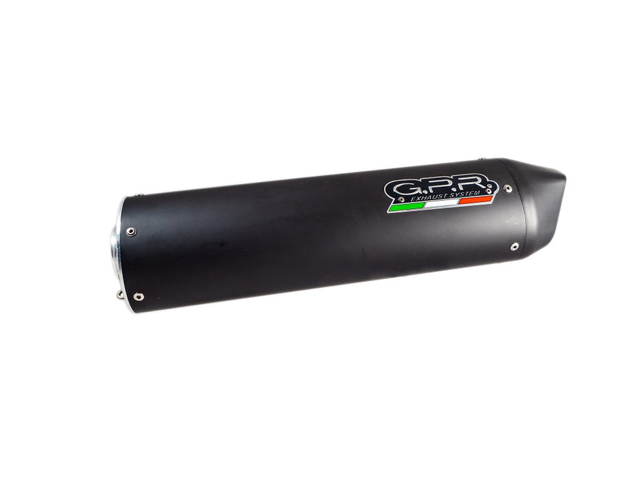 GPR Exhaust for Barossa Magna 250 2004-2021, Furore Nero, Bolt-on silencer Including Removable DB Killer