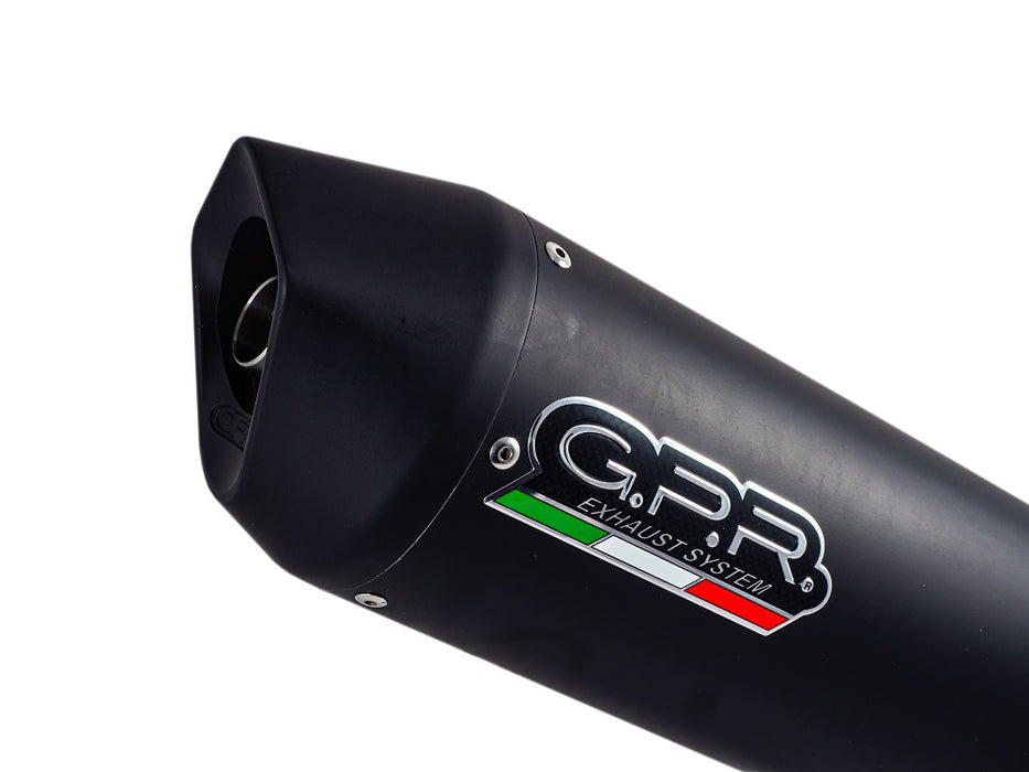GPR Exhaust for Aprilia Caponord 1200 2013-2015, Furore Nero, Slip-on Exhaust Including Removable DB Killer and Link Pipe