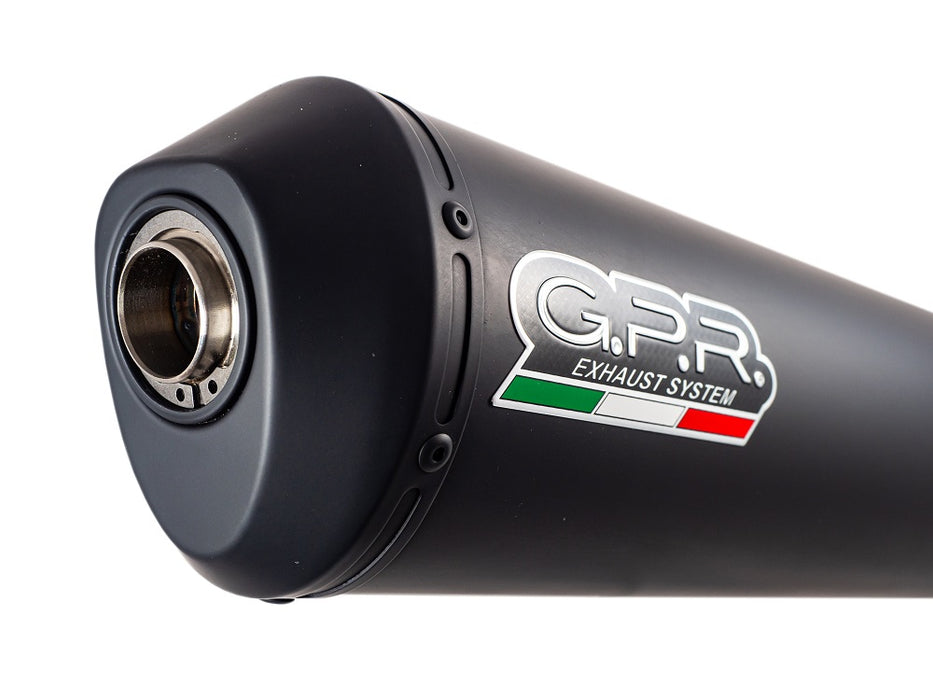 GPR Exhaust System Yamaha Tw 125 1999-2007, Ghisa , Slip-on Exhaust Including Removable DB Killer and Link Pipe
