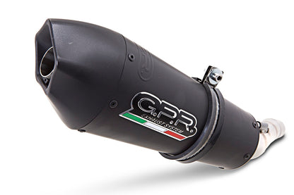 GPR Exhaust System Ducati Multistrada 620 2005-2007, Gpe Ann. Black titanium, Dual slip-on Including Removable DB Killers and Link Pipes