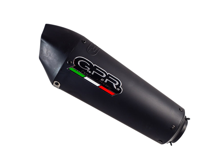 GPR Exhaust System Gilera Gp 800 2008-2013, Gpe Ann. Black titanium, Mid-Full System Exhaust Including Removable DB Killer