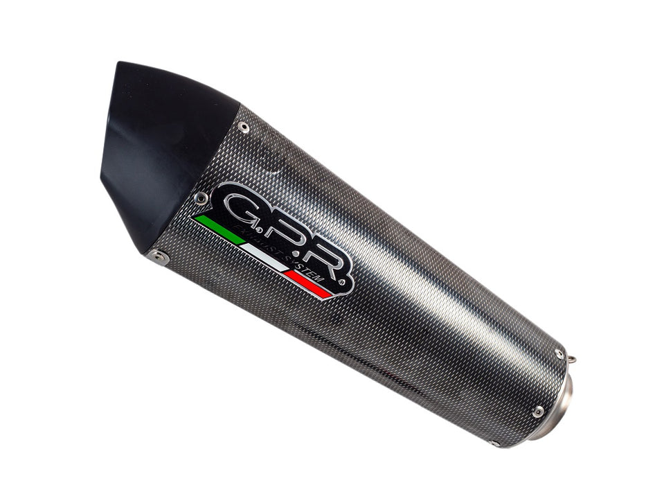 GPR Exhaust System Moto Morini Gran Passo 1200 2008-2011, Gpe Ann. Poppy, Slip-on Exhaust Including Removable DB Killer and Link Pipe