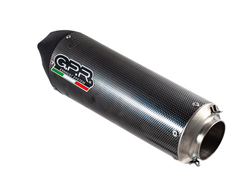 GPR Exhaust for Bmw F700GS 2021-2023, GP Evo4 Poppy, Slip-on Exhaust Including Removable DB Killer and Link Pipe