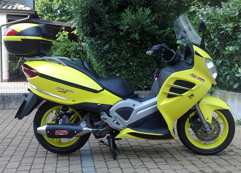 GPR Exhaust System Malaguti Spidermax 500 RS 2008-2011, Power Bomb, Slip-on Exhaust Including Removable DB Killer and Link Pipe