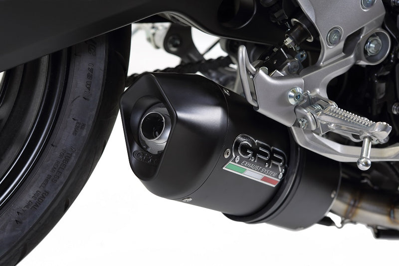 GPR Exhaust System Yamaha MT09 FZ09 2017-2020, Furore Evo4 Nero, Full System Exhaust, Including Removable DB Killer