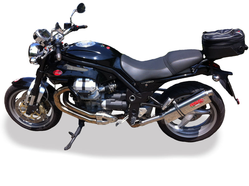 GPR Exhaust System Moto Guzzi Griso 1200 8V 2007-2016, Trioval, Slip-on Exhaust Including Removable DB Killer and Link Pipe