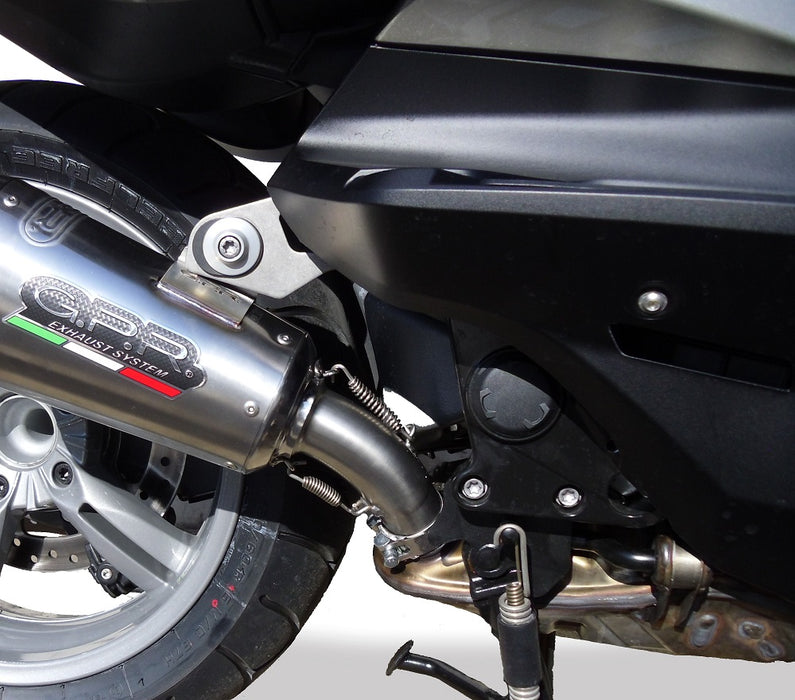 GPR Exhaust for Bmw C650GT 2012-2015, Gpe Ann. titanium, Slip-on Exhaust Including Removable DB Killer and Link Pipe