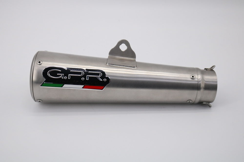 GPR Exhaust System Royal Enfield Scram 411 2022-2023, Hurricane, Slip-on Exhaust Including Link Pipe