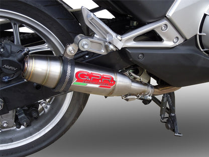GPR Exhaust System Honda Integra 750 2016-2020, Deeptone Inox, Slip-on Exhaust Including Removable DB Killer and Link Pipe