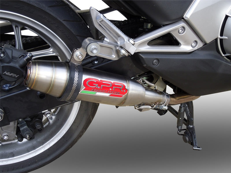 GPR Exhaust System Honda Integra 750 2014-2015, Deeptone Inox, Slip-on Exhaust Including Removable DB Killer and Link Pipe