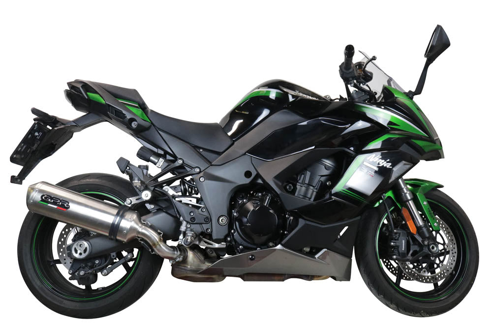 GPR Exhaust Kawasaki Ninja 1000 Sx 2021-2023, Satinox, Slip-on Exhaust Including Removable DB Killer and Link Pipe