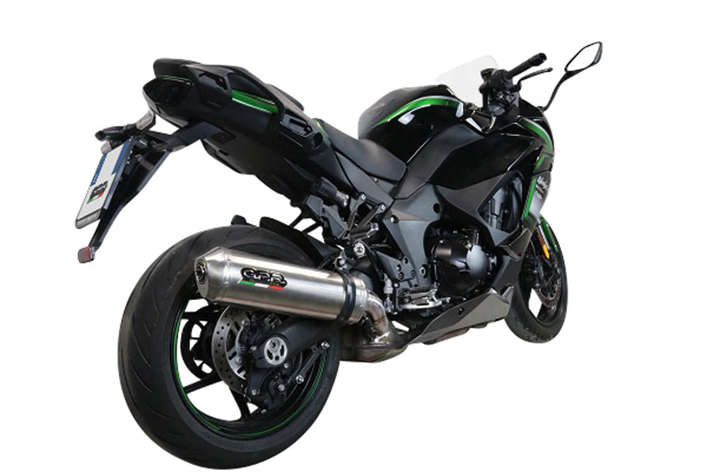 GPR Exhaust Kawasaki Ninja 1000 Sx 2021-2023, Satinox, Slip-on Exhaust Including Removable DB Killer and Link Pipe