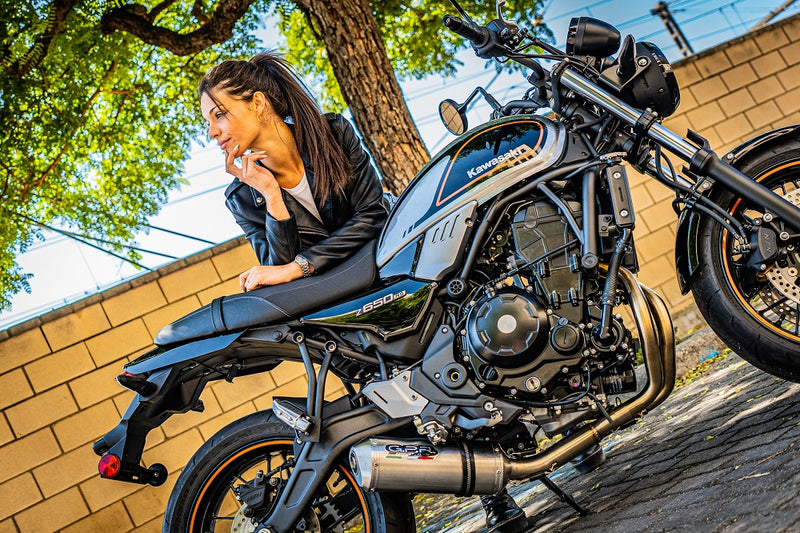 GPR Exhaust System Kawasaki Z650RS 2021-2023, Satinox , Full System Exhaust, Including Removable DB Killer