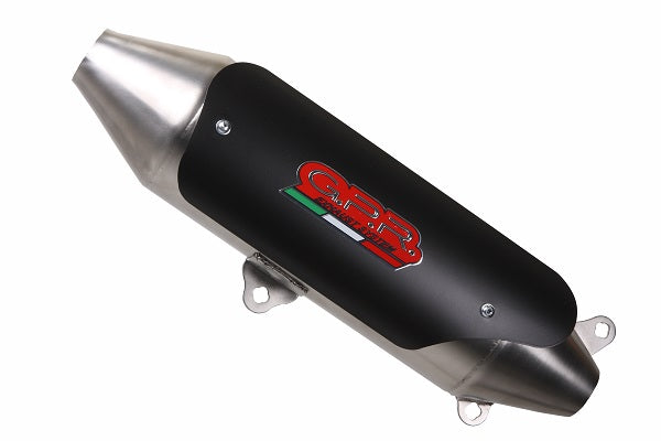 GPR Exhaust System Quadro 3 2014-2017, Power Bomb, Slip-on Exhaust Including Removable DB Killer and Link Pipe