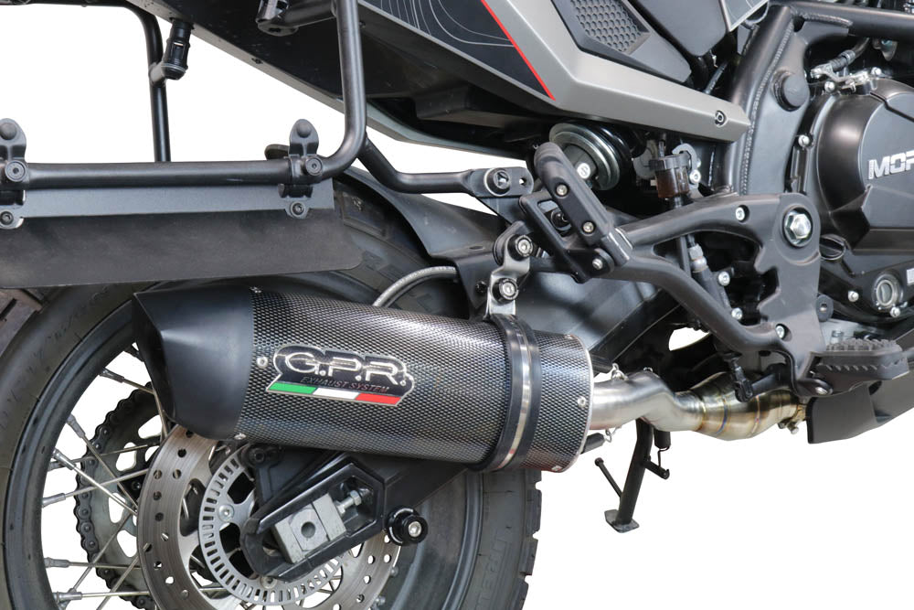 GPR Exhaust System Moto Morini X-CAPE 650 2021-2023, Furore Poppy, Mid-Full System Exhaust Including Removable DB Killer