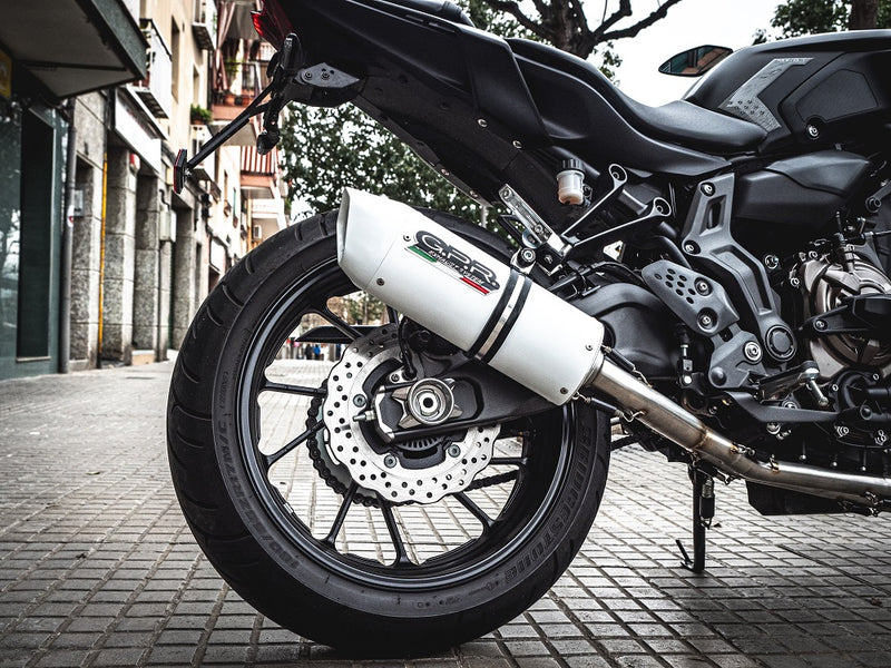 GPR Exhaust System Yamaha MT07 2017-2020, Albus Evo4, Full System Exhaust, Including Removable DB Killer