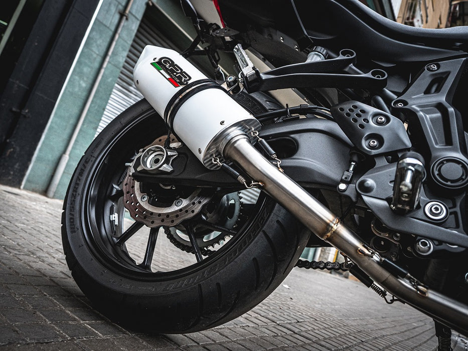GPR Exhaust System Yamaha MT07 2017-2020, Albus Evo4, Full System Exhaust, Including Removable DB Killer