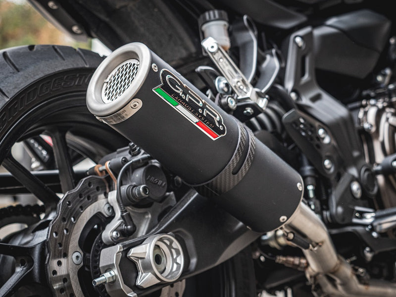 GPR Exhaust System Yamaha Xsr 700 2017-2020, M3 Black Titanium, Full System Exhaust, Including Removable DB Killer