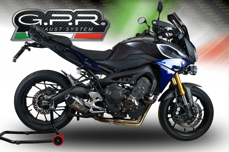 GPR Exhaust System Yamaha Tracer 900 FJ09 TR 2017-2020, Gpe Ann. titanium, Full System Exhaust, Including Removable DB Killer