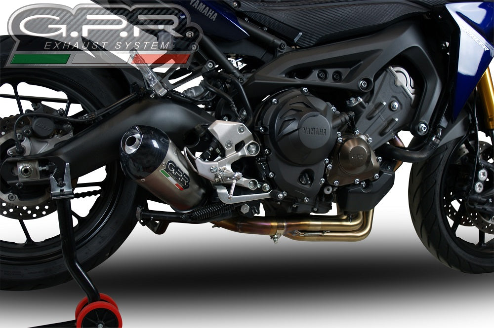 GPR Exhaust System Yamaha Tracer 900 FJ09 TR 2017-2020, Gpe Ann. titanium, Full System Exhaust, Including Removable DB Killer