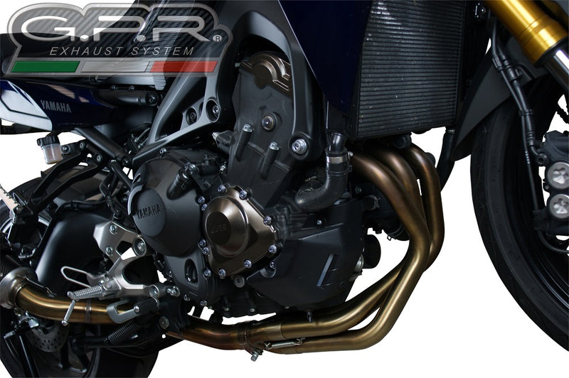 GPR Exhaust System Yamaha Tracer 900 FJ09 TR 2015-2016, Albus Ceramic, Full System Exhaust, Including Removable DB Killer