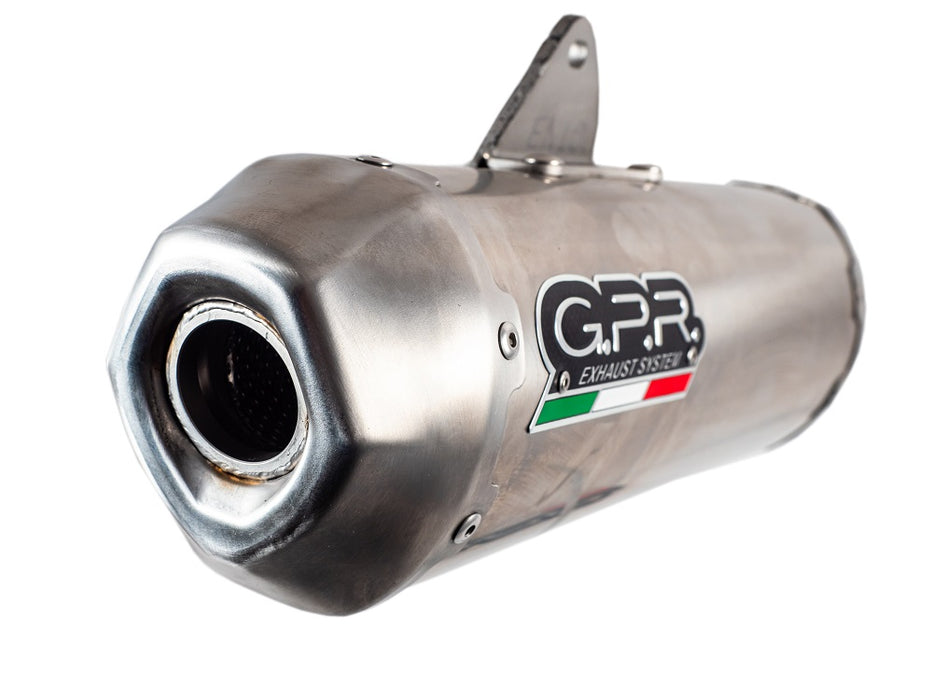 GPR Exhaust System Husqvarna FE350 2019-2023, Pentacross Inox, Full System Exhaust, Including Removable DB Killer/spark arrestor