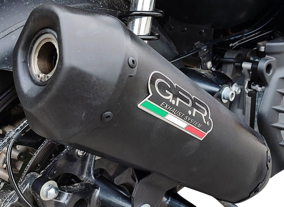GPR Exhaust for Bmw C400X / C400GT 2021-2023, Pentaroad Black, Slip-on Exhaust Including Link Pipe and Removable DB Killer