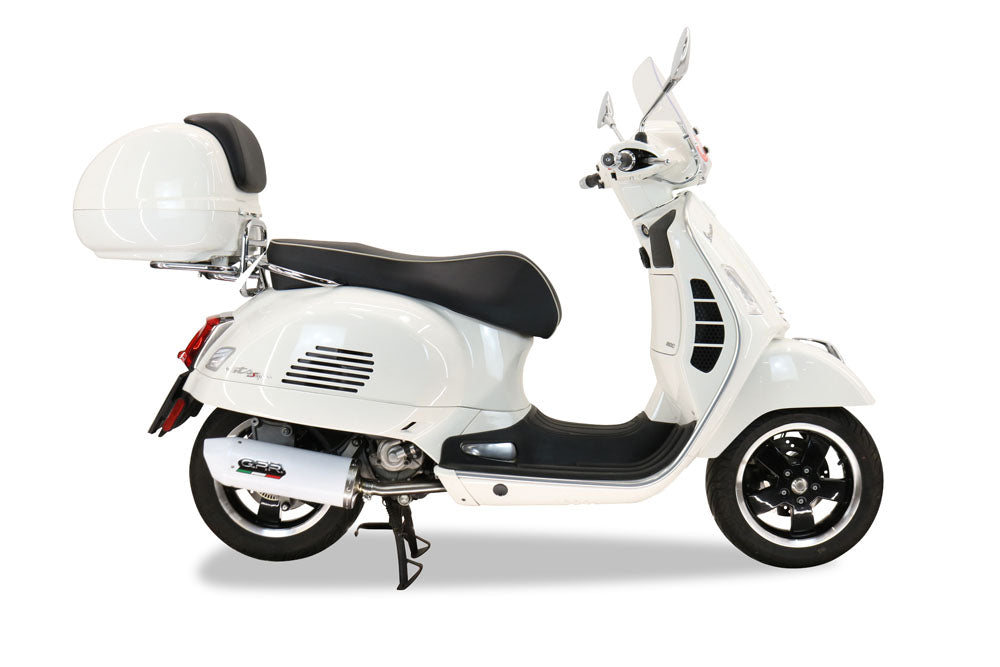 GPR Exhaust System Piaggio Vespa 125 Granturismo 2003-2007, Albus Ceramic, Full System Exhaust, Including Removable DB Killer