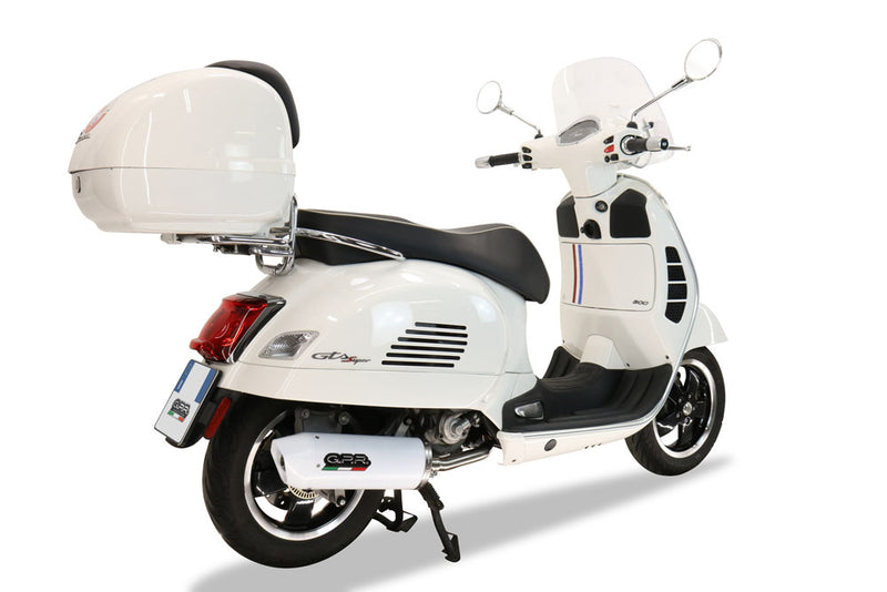 GPR Exhaust System Piaggio Vespa 125 Granturismo 2003-2007, Albus Ceramic, Full System Exhaust, Including Removable DB Killer