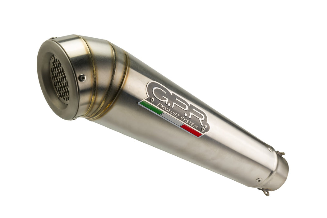 GPR Exhaust for Benelli Leoncino 500 Trail 2017-2020, Powercone Evo, Slip-on Exhaust Including Removable DB Killer and Link Pipe