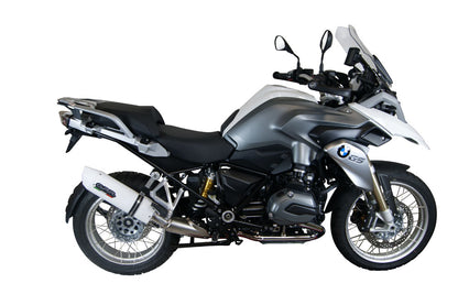 GPR Exhaust for Bmw R1200GS 2017-2018, Albus Evo4, Slip-on Exhaust Including Removable DB Killer and Link Pipe