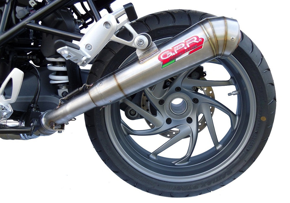 GPR Exhaust for Bmw R1200R 2011-2014, Powercone Evo, Slip-on Exhaust Including Removable DB Killer and Link Pipe